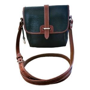 Dooney & Bourke Black and Brown Crossbody Bag